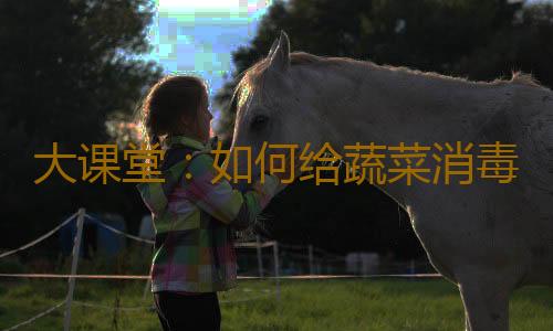 大课堂：如何给蔬菜消毒