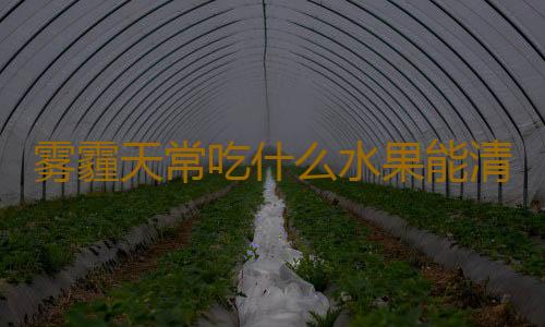 雾霾天常吃什么水果能清肺润喉？